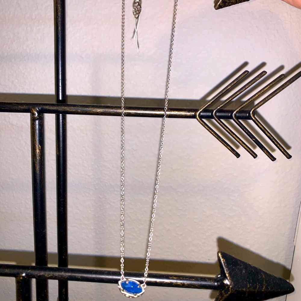 Kendra Scott Blue Sliver necklace